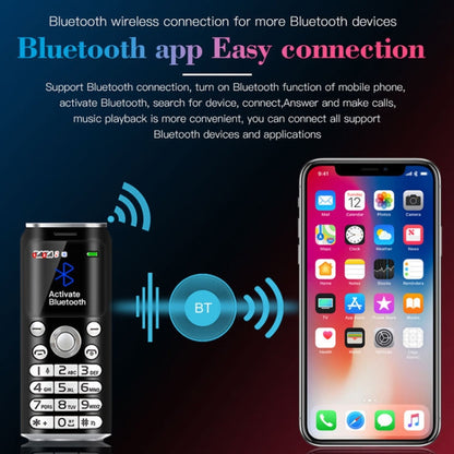 Téléphone portable Satrend K8 Mini, 1,0 pouce, écouteur Bluetooth mains libres, musique MP3, double SIM, réseau : 2G (blanc)