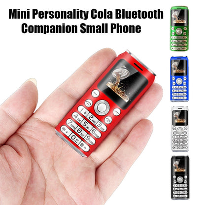 Téléphone portable Satrend K8 Mini, 1,0 pouce, écouteur Bluetooth mains libres, musique MP3, double SIM, réseau : 2G (blanc)