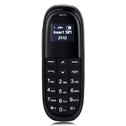 Téléphone portable AIEK KK1 Mini, clavier anglais, casque Bluetooth mains libres, MTK6261DA, anti-perte, carte SIM unique, réseau : 2G (noir)