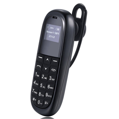 Téléphone portable AIEK KK1 Mini, clavier anglais, casque Bluetooth mains libres, MTK6261DA, anti-perte, carte SIM unique, réseau : 2G (noir)