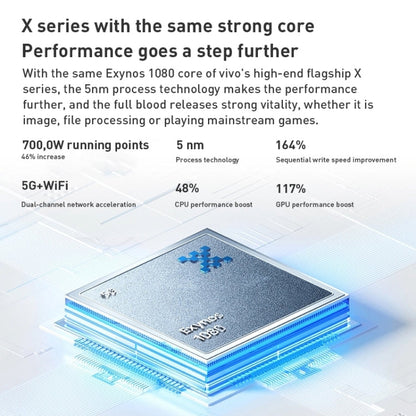 vivo S15e 5G, 50MP Camera, 8GB+128GB, Triple Back Cameras, Srceen Fingerprint Identification, 4700mAh Battery, 6.44 inch Android 11.0 OriginOS Ocean Exynos 1080 Octa Core up to 2.8GHz, OTG, NFC, Network: 5G (Gold)