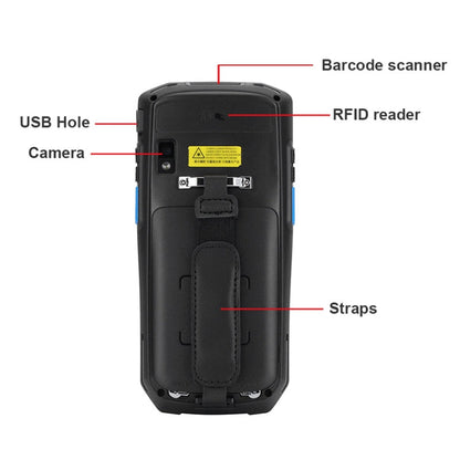 UNIWA S9000 Scanner Terminal Rugged Phone, 2GB+16GB, Waterproof Dustproof Shockproof, 4800mAh Battery, 5.0 inch Android 9.0 MTK6761 Quad Core up to 2.0GHz, Network: 4G(Black)
