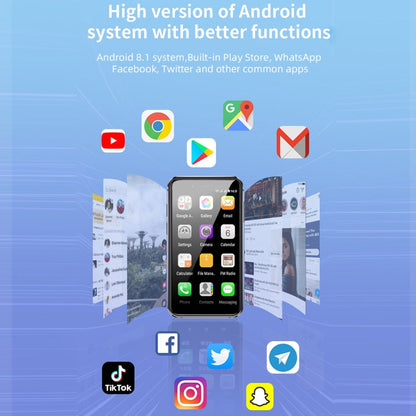 SOYES i14 Mini Smart Card Phone, 2GB+32GB, 3.0 inch Android 8.1 MTK6580 Quad Core 1.3GHz, Network: 3G, Dual SIM, Global Version with Google Play(Black)