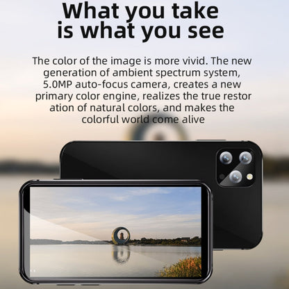 SOYES i14 Mini Smart Card Phone, 2GB+32GB, 3.0 inch Android 8.1 MTK6580 Quad Core 1.3GHz, Network: 3G, Dual SIM, Global Version with Google Play(Black)