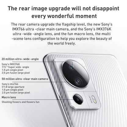 Xiaomi Civi 2 5G, 50MP Camera, 8GB+256GB, Triple Back Cameras + Dual Front Cameras, In-screen Fingerprint Identification, 4500mAh Battery, 6.55 inch MIUI 13 / Android 12 Snapdragon 7 Octa Core 4nm up to 2.4GHz, Network: 5G, NFC (White)