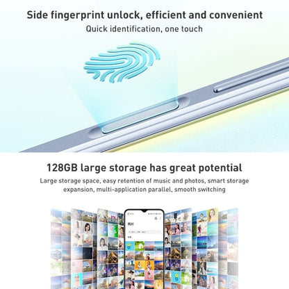 Honor Play6C 5G VNE-AN40, 6GB+128GB, China Version, Dual Back Cameras, Side Fingerprint Identification, 5000mAh Battery, 6.5 inch Magic UI 5.0 (Android R) Qualcomm Snapdragon 480 Plus Octa Core up to 2.2GHz, Network: 5G, Not Support Google Play(Blue)