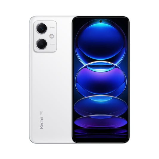 Xiaomi Redmi Note 12 5G, 48MP Camera, 6GB+128GB, Dual Back Cameras, 5000mAh Battery, Side Fingerprint Identification, 6.67 inch MIUI 13 Qualcomm Snapdragon 4 Gen1 Octa Core up to 2.0GHz, Network: 5G, Dual SIM, IR, Not Support Google Play(White)