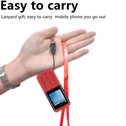 SERVO BM5310 Mini Mobile Phone, Russian Key, 1.33 inch, MTK6261D, 21 Keys, Support Bluetooth, FM, Magic Sound, Auto Call Record, GSM, Triple SIM (Red)