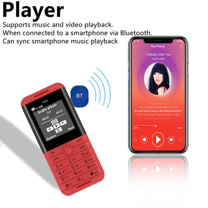SERVO BM5310 Mini téléphone portable, clavier russe, 1,33 pouces, MTK6261D, 21 touches, prend en charge le Bluetooth, la FM, le son magique, l'enregistrement automatique des appels, le GSM, Triple SIM (Blanc)