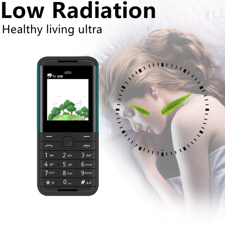Mini téléphone portable SERVO BM5310, touches anglaises, 1,33 pouces, MTK6261D, 21 touches, prend en charge le Bluetooth, la FM, le son magique, l'enregistrement automatique des appels, le GSM, Triple SIM (blanc)