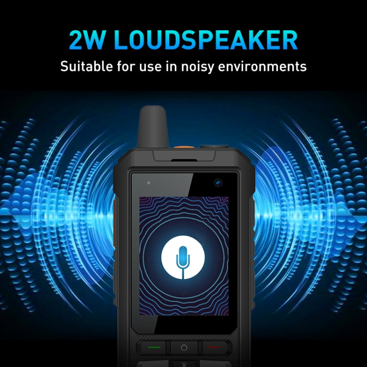 UNIWA F80S Talkie-walkie, Téléphone robuste, 1 Go+8 Go, Étanche anti-poussière antichoc, Batterie 5300 mAh, Écran 2,4 pouces Android 10 Spreadtrum SL8541E Quad Core jusqu'à 1,4 GHz, Réseau : 4G, Double SIM, PoC, SOS (Noir)