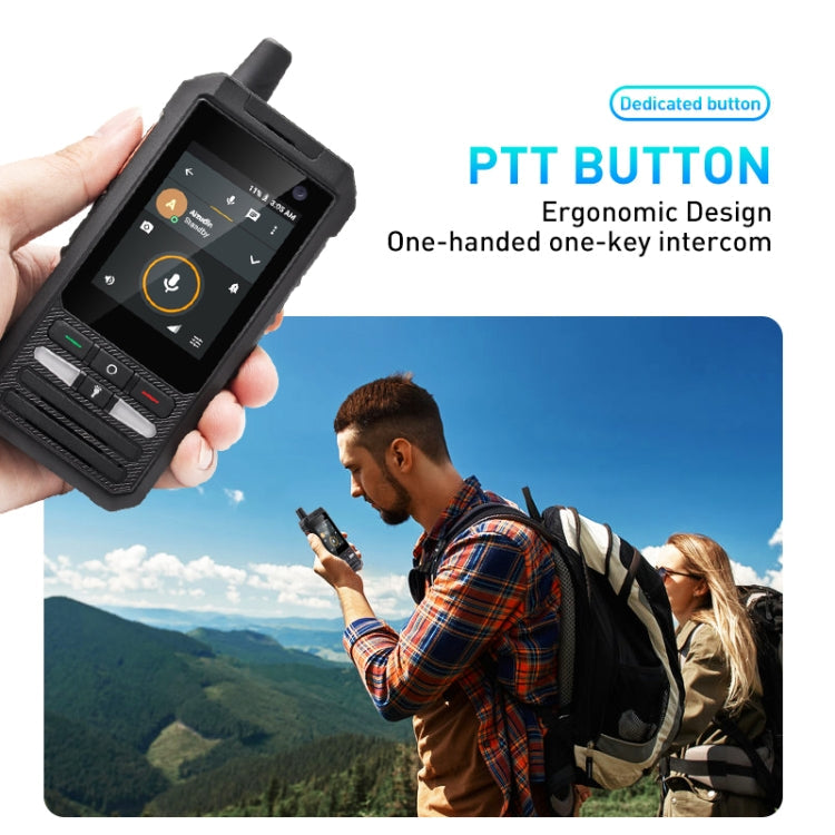 UNIWA F80S Talkie-walkie, Téléphone robuste, 1 Go+8 Go, Étanche anti-poussière antichoc, Batterie 5300 mAh, Écran 2,4 pouces Android 10 Spreadtrum SL8541E Quad Core jusqu'à 1,4 GHz, Réseau : 4G, Double SIM, PoC, SOS (Noir)
