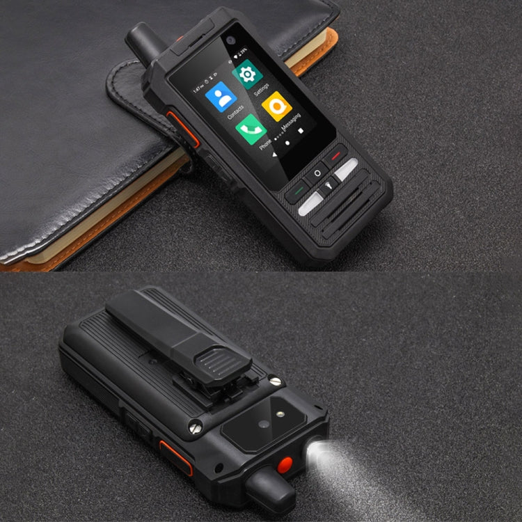 UNIWA F80S Talkie-walkie, Téléphone robuste, 1 Go+8 Go, Étanche anti-poussière antichoc, Batterie 5300 mAh, Écran 2,4 pouces Android 10 Spreadtrum SL8541E Quad Core jusqu'à 1,4 GHz, Réseau : 4G, Double SIM, PoC, SOS (Noir)