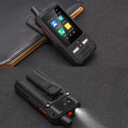UNIWA F80S Talkie-walkie, Téléphone robuste, 1 Go+8 Go, Étanche anti-poussière antichoc, Batterie 5300 mAh, Écran 2,4 pouces Android 10 Spreadtrum SL8541E Quad Core jusqu'à 1,4 GHz, Réseau : 4G, Double SIM, PoC, SOS (Noir)