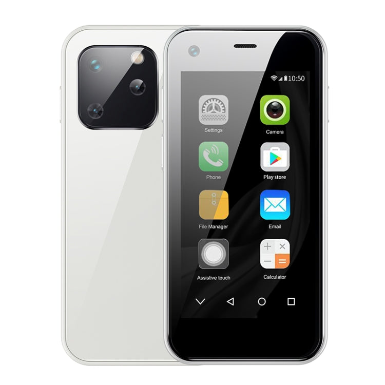 SOYES XS13, 1 Go+8 Go, 2,5 pouces MTK6580 Quad Core jusqu'à 1,3 GHz, Bluetooth, WiFi, FM, Réseau : 3G, Double SIM (blanc)