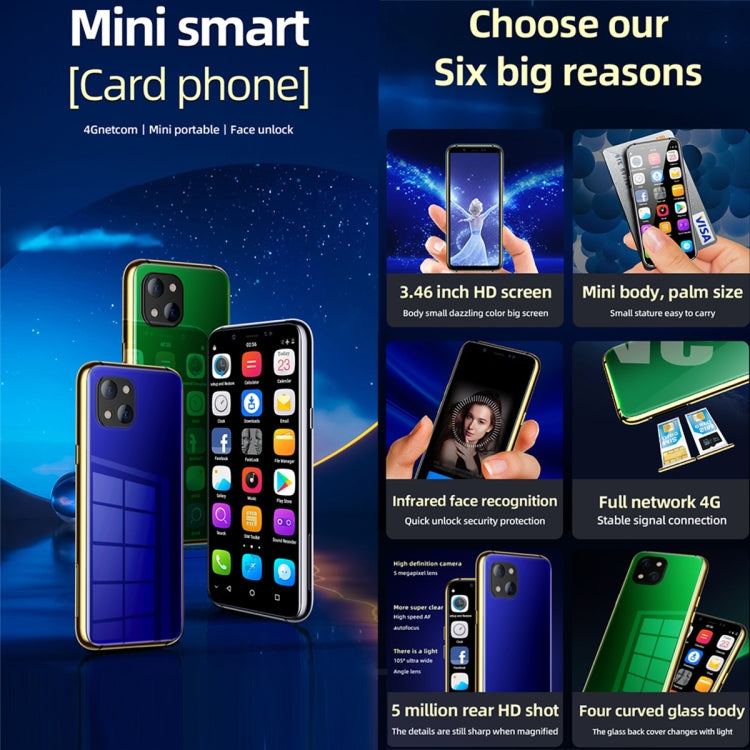 SOYES X60, 3GB+32GB, Infrared Face Recognition, 3.46 inch Android 6.0 MTK6737 Quad Core up to 1.1GHz, BT, WiFi, FM, Network: 4G, GPS, Dual SIM (Green)