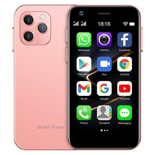 SOYES XS12 Pro, 2GB+16GB, 3.0 inch Android 10.0 MTK6750 Octa Core, Bluetooth, WiFi, OTG, Network: 4G, Dual SIM, Support Google Play (Pink)