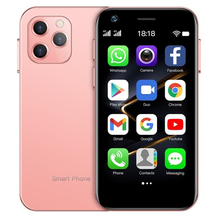 SOYES XS12 Pro, 4GB+64GB 3.0 inch Android 10.0 MTK6750 Octa Core, Bluetooth, WiFi, FM, OTG, Network: 4G, Dual SIM, Support Google Play  (Pink)