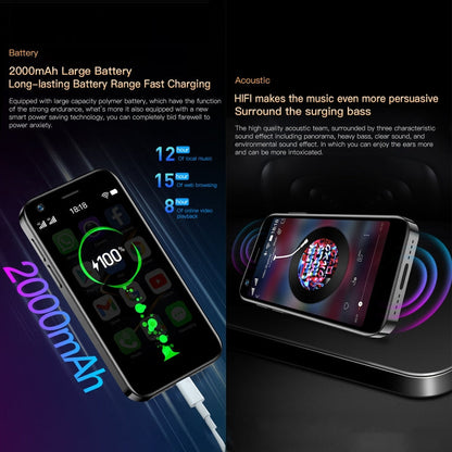 SOYES XS12 Pro, 4GB+32GB, 3.0 inch Android 10.0 MTK6750 Octa Core, Bluetooth, WiFi, FM, OTG, Network: 4G, Dual SIM, Support Google Play (Pink)