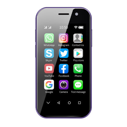 SOYES 14 Pro, 2 Go+16 Go, reconnaissance faciale, 3,0 pouces Android 9.0 MTK6739CW Quad Core jusqu'à 1,28 GHz, OTG, réseau : 4G, double carte SIM, prend en charge Google Play (violet)