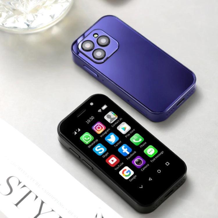 SOYES 14 Pro, 3 Go + 32 Go, Reconnaissance Faciale, Écran 3.0 Pouces Android 9.0 MTK6739CW Quad Core jusqu'à 1.28 GHz, OTG, Réseau : 4G, Double SIM, Support Google Play (Violet)