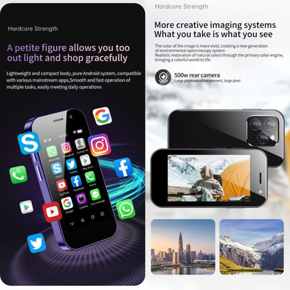 SOYES 14 Pro, 3GB+32GB, Face Recognition, 3.0 inch Android 9.0 MTK6739CW Quad Core up to 1.28GHz, OTG, Network: 4G, Dual SIM, Support Google Play (Black)