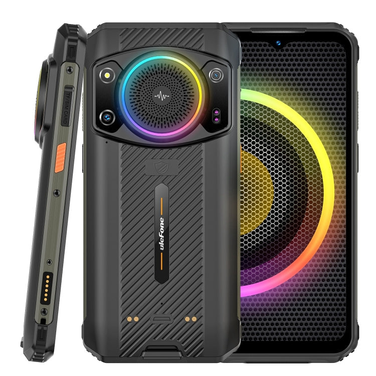 [HK Warehouse] Ulefone Armor 21 IP68/IP69K Rugged Phone, Night Vision, 8GB+256GB, Face ID & Fingerprint Identification, 6.58 inch Android 15 MediaTek Helio G99 Octa Core up to 2.2GHz, Network: 4G, OTG, NFC, Global Version with Google Play (Black)