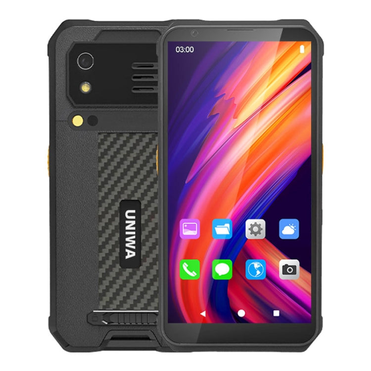 Téléphone durci UNIWA M512 version scan 2D, 4 Go+64 Go, étanche IP65, antichoc, batterie 4100 mAh, Android 12 MTK6762 Octa Core jusqu'à 2,0 GHz, réseau : 4G, NFC (Noir)