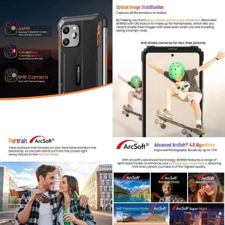 [HK Warehouse] Blackview BV8900 Rugged Phone, Thermal Imaging Camera, 8GB+256GB