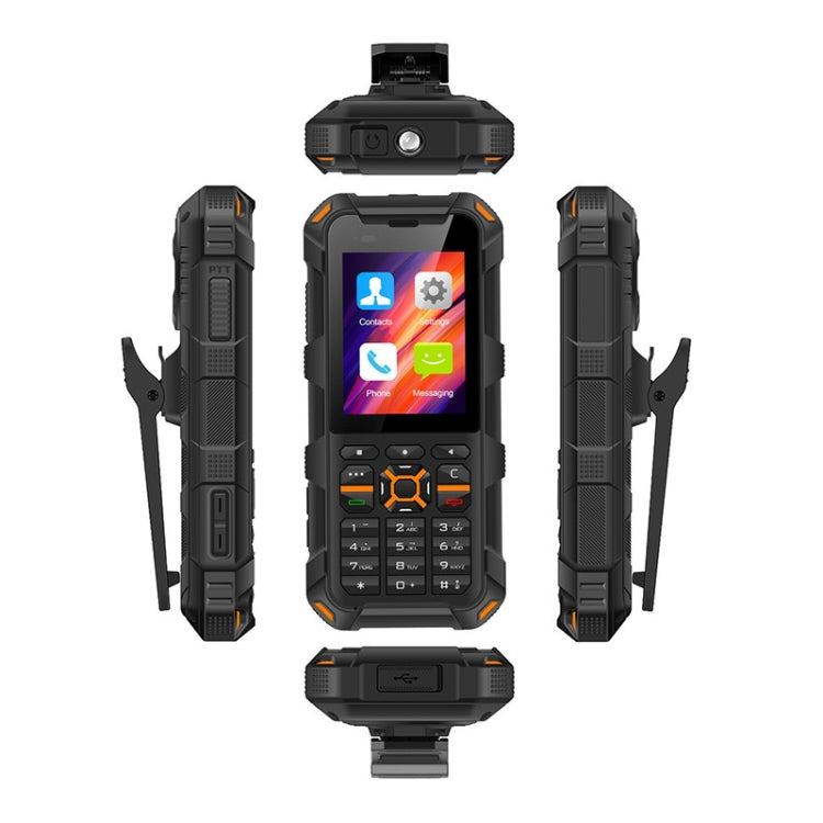 UNIWA F20 Walkie Talkie Rugged Phone, 1GB+8GB, 2.4 inch Android 8.0 Go Mediatek MT6739 Quad Core up to 1.5GHz, Network: 4G,  PoC (Black)