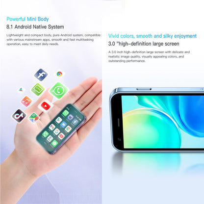 SOYES XS15, 2 Go+16 Go, 3,0 pouces Android 8.1 MTK6580 Quad Core jusqu'à 1,3 GHz, Bluetooth, WiFi, GPS, Réseau: 3G, Double SIM (Bleu)