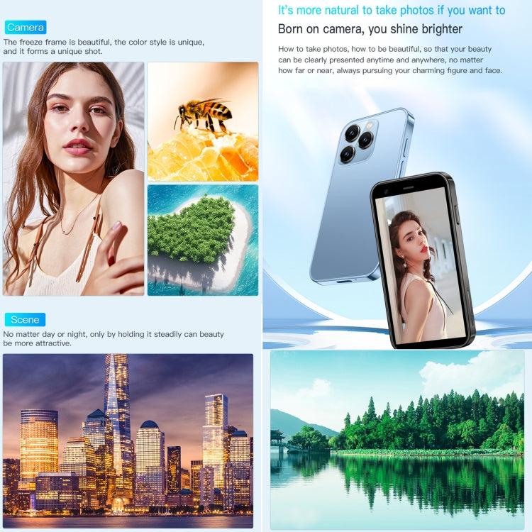 SOYES XS15, 2 Go+16 Go, 3,0 pouces Android 8.1 MTK6580 Quad Core jusqu'à 1,3 GHz, Bluetooth, WiFi, GPS, Réseau: 3G, Double SIM (Bleu)