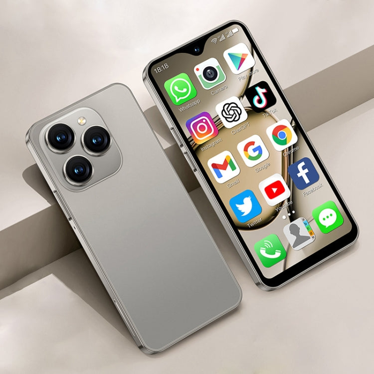 SOYES XS18 Pro Max, 2 Go+16 Go, Face ID, 4,3 pouces Android 8.1 MTK6737A Quad Core, Réseau : 4G, OTG, Double SIM (Gris)