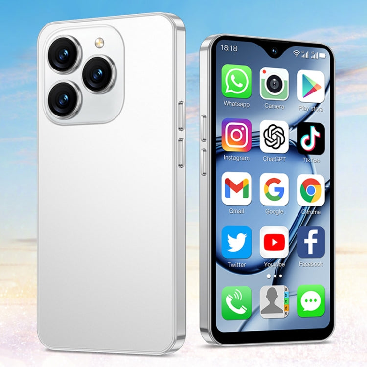 SOYES XS18 Pro Max, 2 Go+16 Go, Face ID, Android 8.1 MTK6737A Quad Core 4,3 pouces, Réseau : 4G, OTG, Double SIM (Blanc)