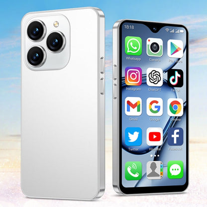 SOYES XS18 Pro Max, 2 Go+16 Go, Face ID, Android 8.1 MTK6737A Quad Core 4,3 pouces, Réseau : 4G, OTG, Double SIM (Blanc)