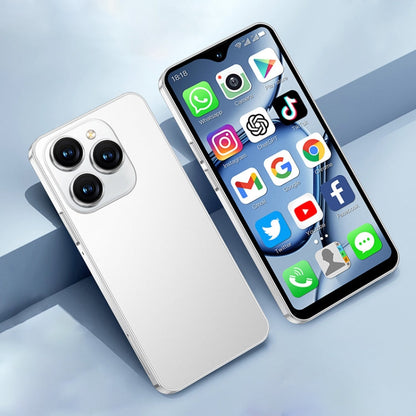 SOYES XS18 Pro Max, 2 Go+16 Go, Face ID, Android 8.1 MTK6737A Quad Core 4,3 pouces, Réseau : 4G, OTG, Double SIM (Blanc)