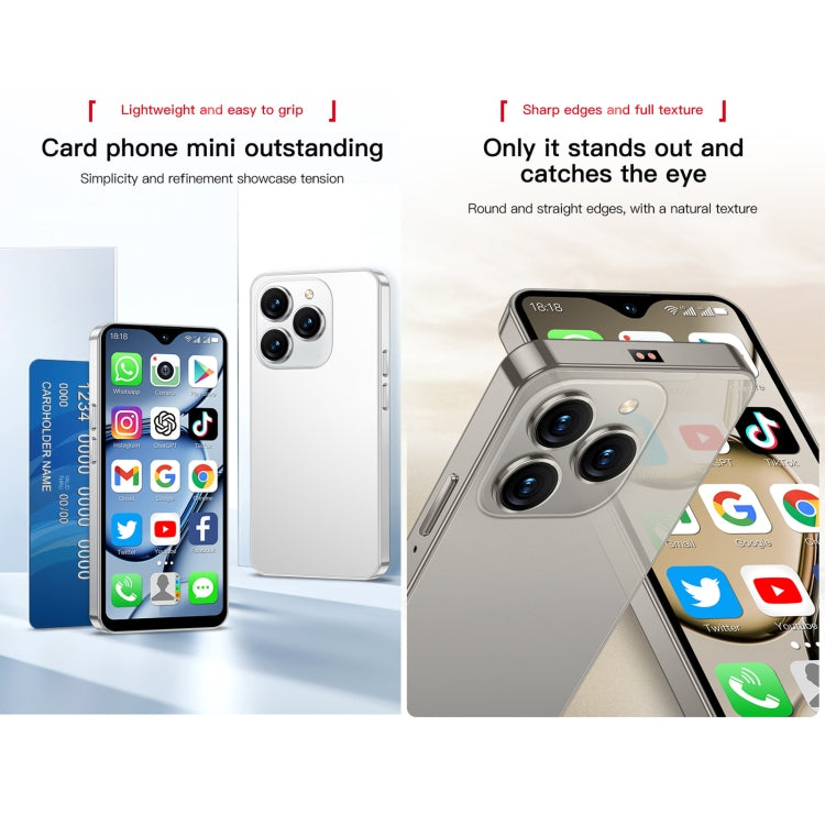 SOYES XS18 Pro Max, 2 Go+16 Go, Face ID, 4,3 pouces Android 8.1 MTK6737A Quad Core, Réseau : 4G, OTG, Double SIM (Gris)