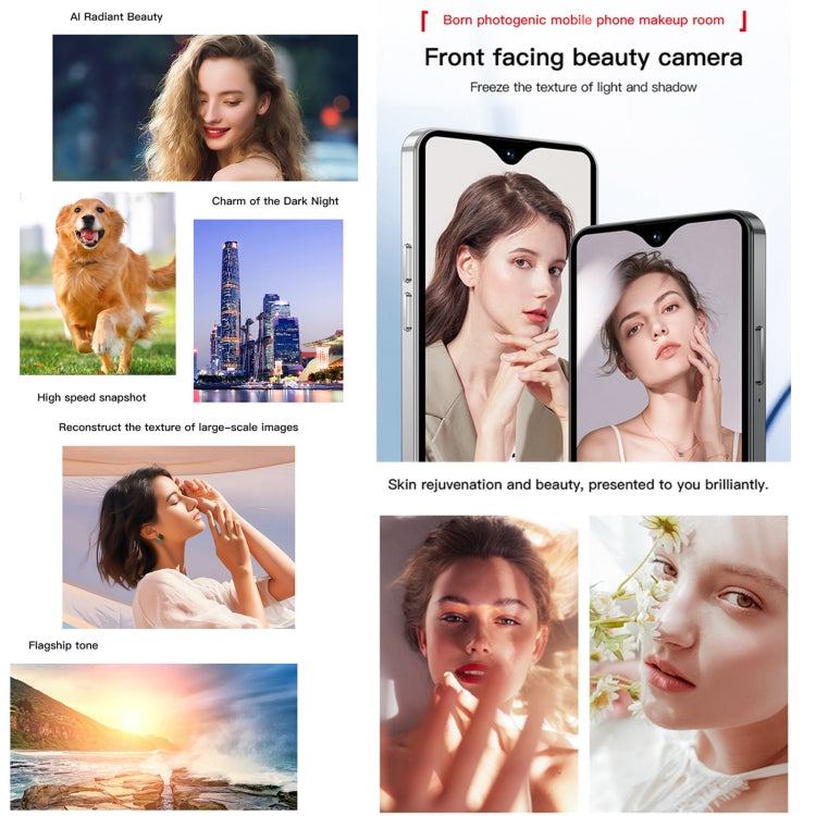 SOYES XS18 Pro Max, 2 Go+16 Go, Face ID, 4,3 pouces Android 8.1 MTK6737A Quad Core, Réseau : 4G, OTG, Double SIM (Gris)
