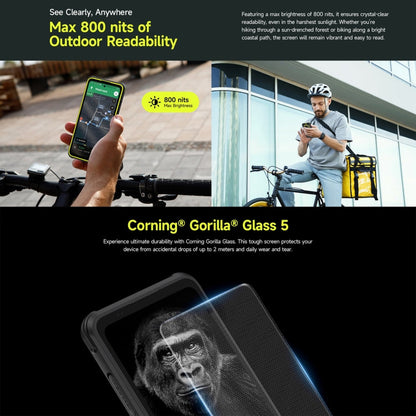 [HK Warehouse] Ulefone Armor X31 Pro 5G, 8GB+256GB, Night Vision, IP68/IP69K Rugged Phone, 6.56 inch Android 15 MediaTek Dimensity 6300 Octa Core, Network: 5G, NFC, OTG (Green)