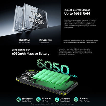 [HK Warehouse] Ulefone Armor X31 Pro 5G, 8GB+256GB, Night Vision, IP68/IP69K Rugged Phone, 6.56 inch Android 15 MediaTek Dimensity 6300 Octa Core, Network: 5G, NFC, OTG (Green)
