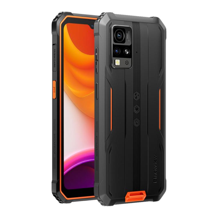 [HK Warehouse] Blackview BV4800 SE Rugged Phone, 4GB+64GB, 6.56 inch Android 15 UMS9320E T615 Octa Core, Network: 4G, OTG, NFC (Orange)