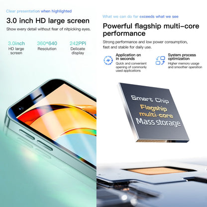 SOYES P70 Pro Max, 1GB+16GB, 3.0 inch Android 8.1 MTK6580 Quad Core, Network: 3G, Dual SIM (Green)
