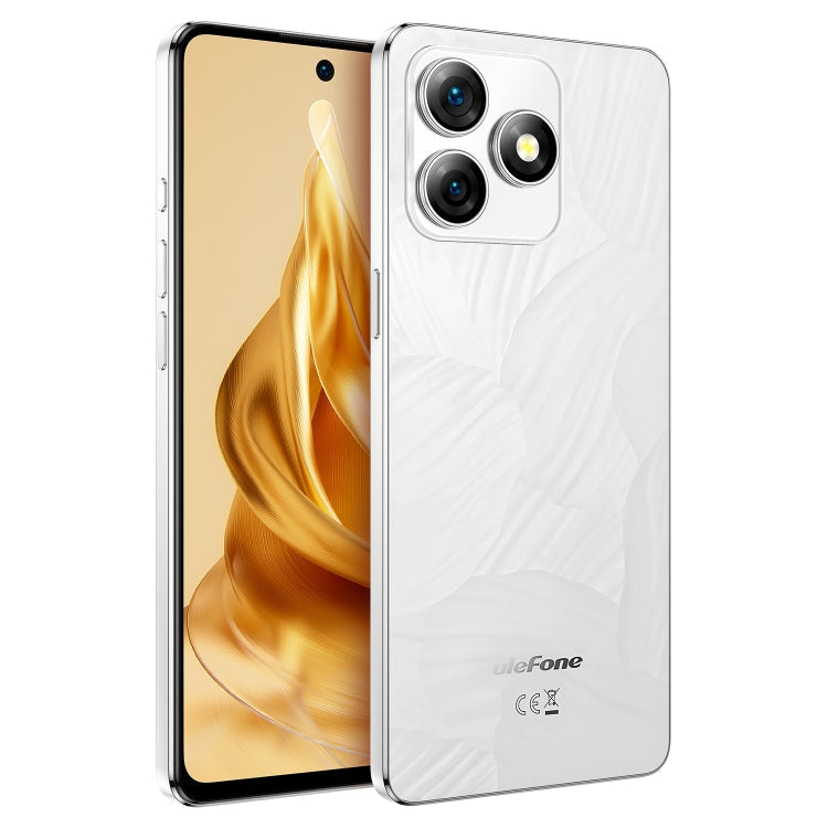 [HK Warehouse] Ulefone Note 18 Pro, 6GB+256GB, Face ID & Side Fingerprint, 6.78 inch Android 14 MediaTek Helio G91 MTK6769 Octa Core, Network: 4G, Dual SIM, OTG, NFC (Moonlit White)