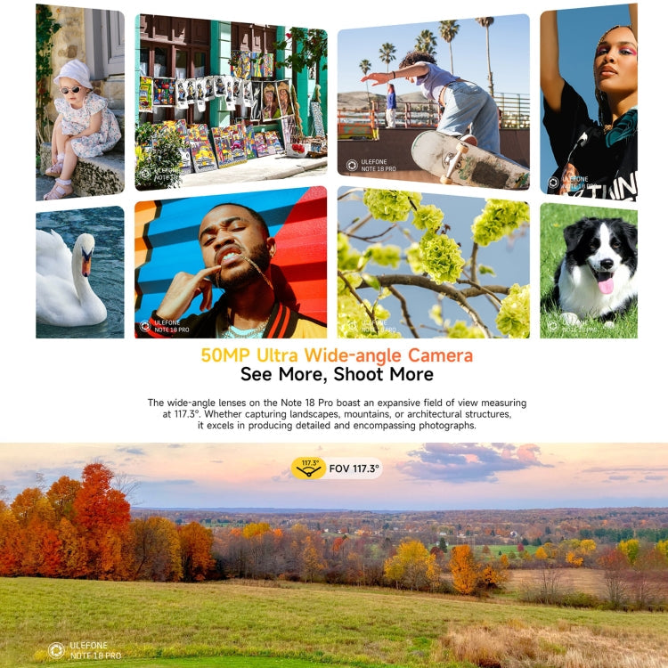 [HK Warehouse] Ulefone Note 18 Pro, 6GB+256GB, Face ID & Side Fingerprint, 6.78 inch Android 14 MediaTek Helio G91 MTK6769 Octa Core, Network: 4G, Dual SIM, OTG, NFC (Lustrous Black)