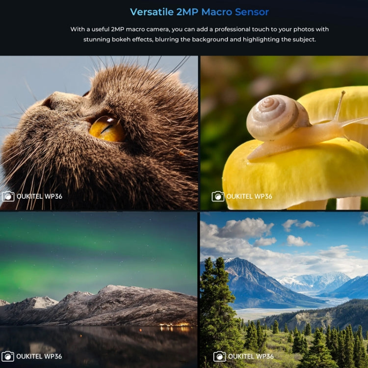 [HK Warehouse] Oukitel WP36 Pro, 6GB+256GB, IP68/IP69K, Fingerprint Identification, 10600mAh, 6.52 inch MediaTek MT8788 Octa Core, NFC, OTG, Network: 4G (Black)