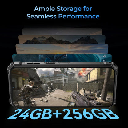 [HK Warehouse] Oukitel WP36 Pro, 6GB+256GB, IP68/IP69K, Fingerprint Identification, 10600mAh, 6.52 inch MediaTek MT8788 Octa Core, NFC, OTG, Network: 4G (Black)