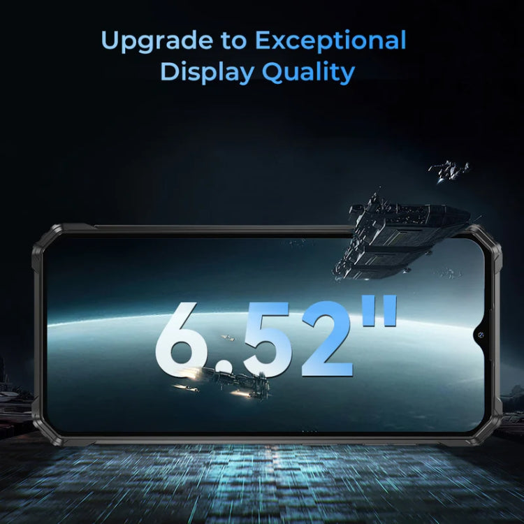 [HK Warehouse] Oukitel WP36 Pro, 6GB+256GB, IP68/IP69K, Fingerprint Identification, 10600mAh, 6.52 inch MediaTek MT8788 Octa Core, NFC, OTG, Network: 4G (Black)