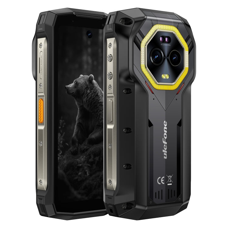 [HK Warehouse] Ulefone Armor Mini 20, Night Vision, 8GB+256GB, IP68/IP69K Rugged Phone, 4.7 inch Android 14 MediaTek Helio G99 Octa Core, Network: 4G, NFC, OTG (Black)