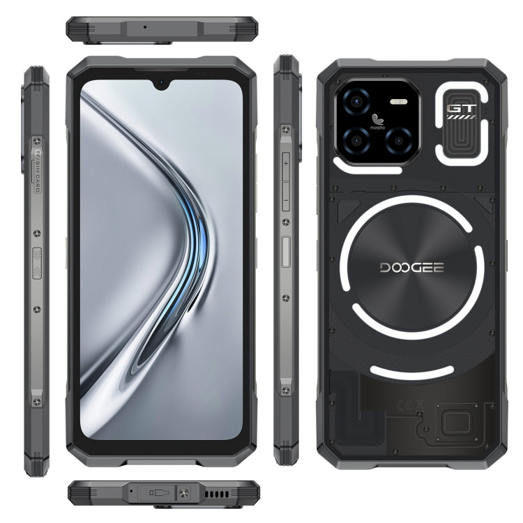 [Entrepôt de Hong Kong] Téléphone robuste DOOGEE Blade GT 5G, 12 Go + 256 Go, Android 14 de 6,72 pouces, Dimensity 7050 Octa Core, Réseau: 5G, OTG, NFC, Effet de lumière LED (Noir)