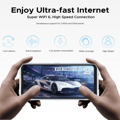 [HK Warehouse] DOOGEE Blade GT 5G Rugged Phone, 12GB+256GB, 6.72 inch Android 14 Dimensity 7050 Octa Core, Network: 5G, OTG, NFC, LED Light Effect (White)